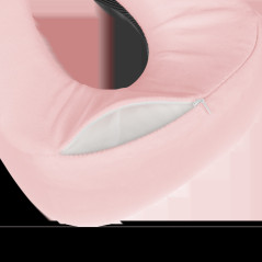 Rese- och campingkudde med MEMORY-skum, REBEL ACTIVE, rosa färg.