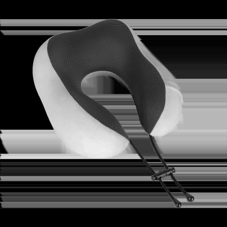 Reseadyna turistkudde med MEMORY-skum, REBEL ACTIVE, grå färg.