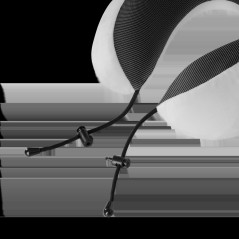 Reseadyna turistkudde med MEMORY-skum, REBEL ACTIVE, grå färg.