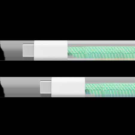 USB-C till USB-C-kabel 100 W 1 m grön Kruger&Matz Basic