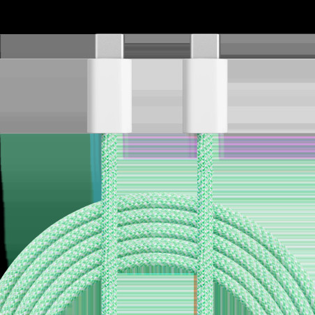 USB-C till USB-C-kabel 100 W 1 m grön Kruger&Matz Basic