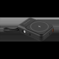 POWERBANK indukcyjny Kruger&Matz 10000 mAh Mag Safe z kablem czarny