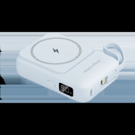 POWERBANK indukcyjny Kruger&Matz 10000 mAh Mag Safe z kablem niebieski