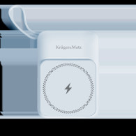 POWERBANK trådlös Kruger&Matz 10000 mAh Mag Safe med blå kabel