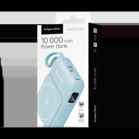 POWERBANK indukcyjny Kruger&Matz 10000 mAh Mag Safe z kablem niebieski
