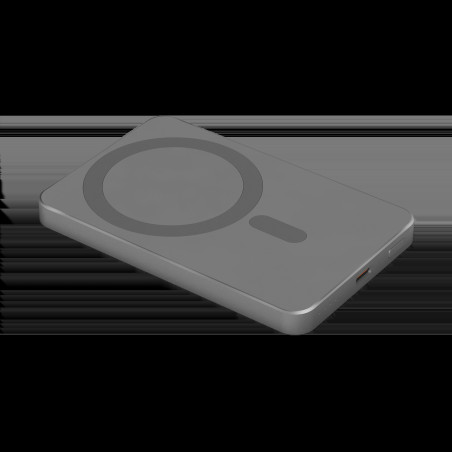 POWERBANK induktiv Kruger&Matz 5000 mAh Mag Safe grå