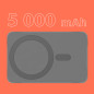 POWERBANK induktiv Kruger&Matz 5000 mAh Mag Safe grå