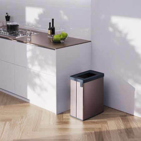 Sopkorgen för avfallssortering, Verto, 54 L, rosa