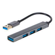 86-067- USB-grenuttag med 4 portar, artikelnummer a-4xgn.a hub-01