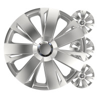Hjulnavskåpor 4 st. set Energy silver 16 tum färgbox