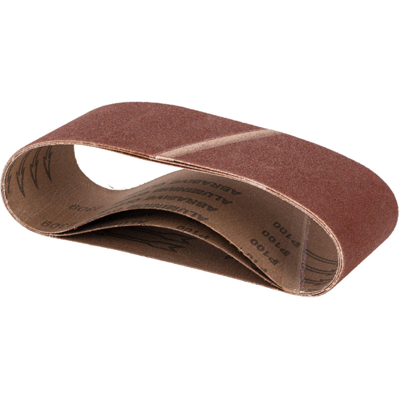 Slipande band utan slut, 75x533mm, 3 st, korn 100, proline