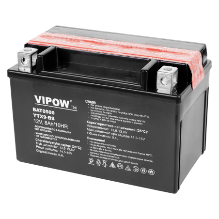 Batteri VIPOW typ MC för motorcyklar 12V 9Ah