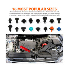 Set med 635 bilklämmor E6089