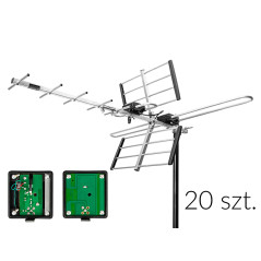 21-057- Antenn DVB-T atd32s VHF/UHF mux8 riktad passiv 20-pack