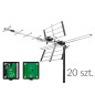 21-057- Antenn DVB-T atd32s VHF/UHF mux8 riktad passiv 20-pack