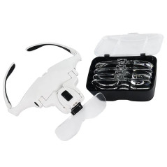 DA351 Glasögon med huvudlupa och 2x LED