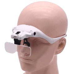 DA351 Glasögon med huvudlupa och 2x LED