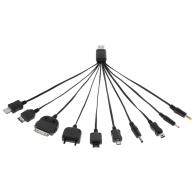 Universell USB-kabel för laddning av mobiltelefoner (10 typer)