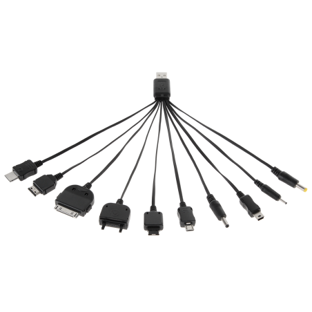 Universell USB-kabel för laddning av mobiltelefoner (10 typer)