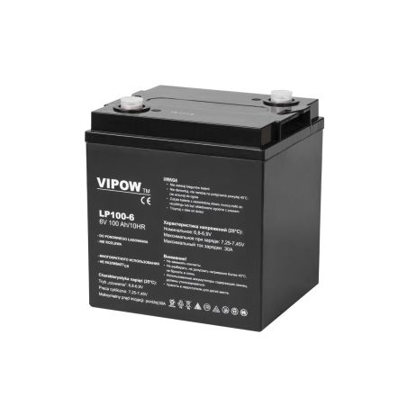 Gelbatteri VIPOW 6V 100Ah | HandlaSmidigt.se
