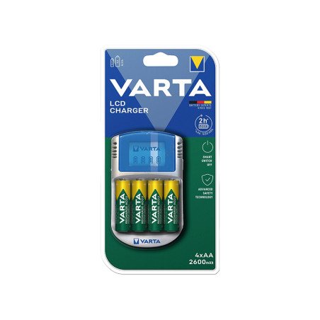 75-481- Laddare lcd 57070+4xaa 5716 2600mah varta