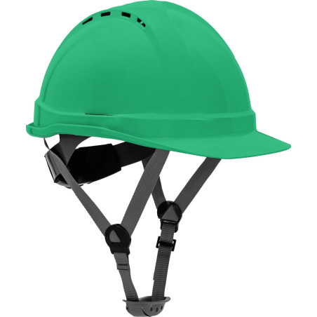 Industrihjälm skyddande, ventilerad, grön, kategori ii, ce, Lahti