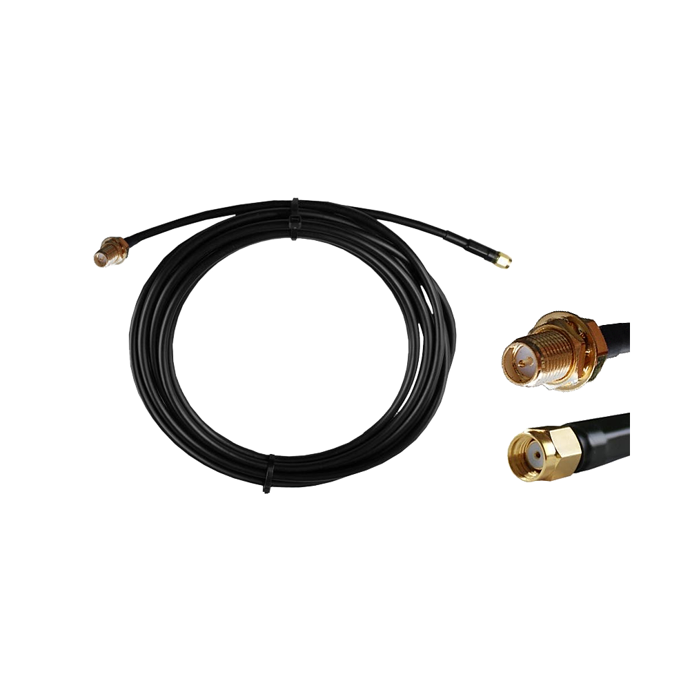 Kabel RP-SMA męski - RP-SMA żeński 3m Kabel RP-SMA męski - RP-SMA żeński 3m