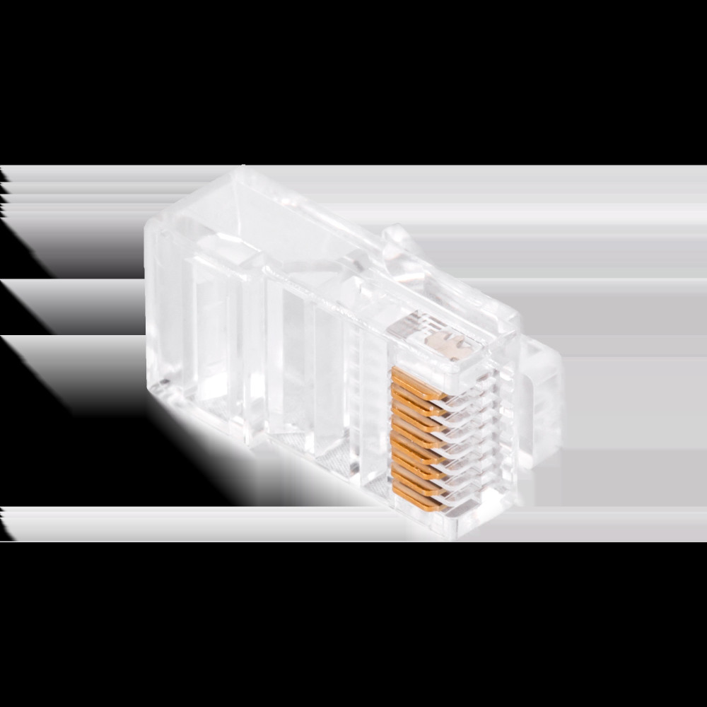 Wtyk telefon. RJ45 8P 8C(drut)przelotowy CAT.5E Wtyk telefon. RJ45 8P 8C(drut)przelotowy CAT.5E