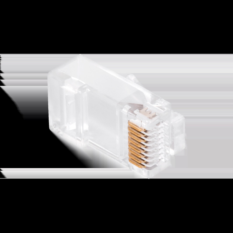 Telefonkontakt. RJ45 8P 8C genomgående CAT.6E.