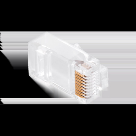 Telefonkontakt. RJ45 8P 8C genomgående CAT.6E.