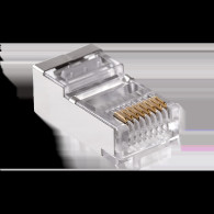 Wtyk telefon.  RJ45  8P 8C(drut)przelotowy CAT.6E ekranowany