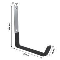 Väggfäste Maclean för däck, hjul, stege, cykel, stål, max belastning 5 kg, MC-483.