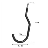 Två stycken Maclean takkrokar, för stegar, cyklar, trädgårdsslangar, tillverkade i stål, max belastning 10 kg per krok, MC-485.
