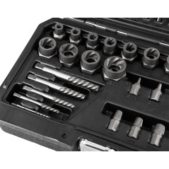 Set för skadade skruvar (med borr och skruvmejslar), 40 delar