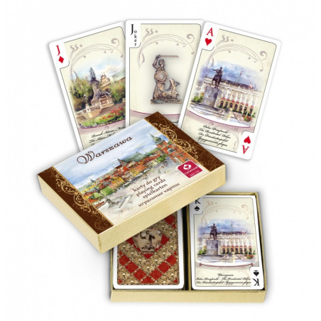 Kort Warszawa akvareller 2 x 55 blad
