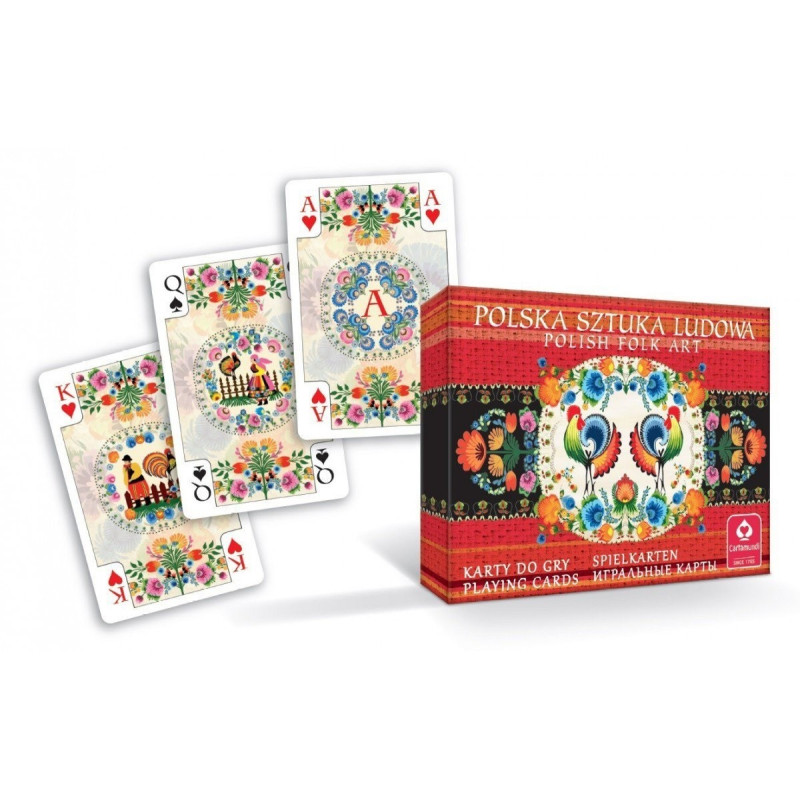 Polska folkkonst dubbelkort