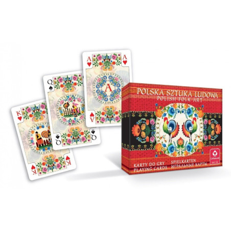 Polska folkkonst dubbelkort