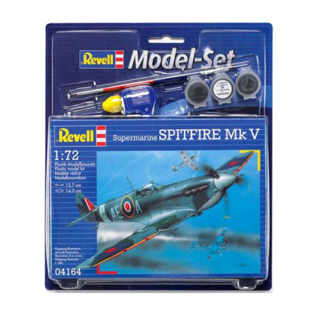 Modell av en plast Spitfire MkV.