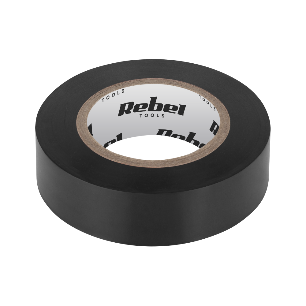 Isolerande klisterremsa REBEL (0,13 mm x 19 mm x 10 yard) svart