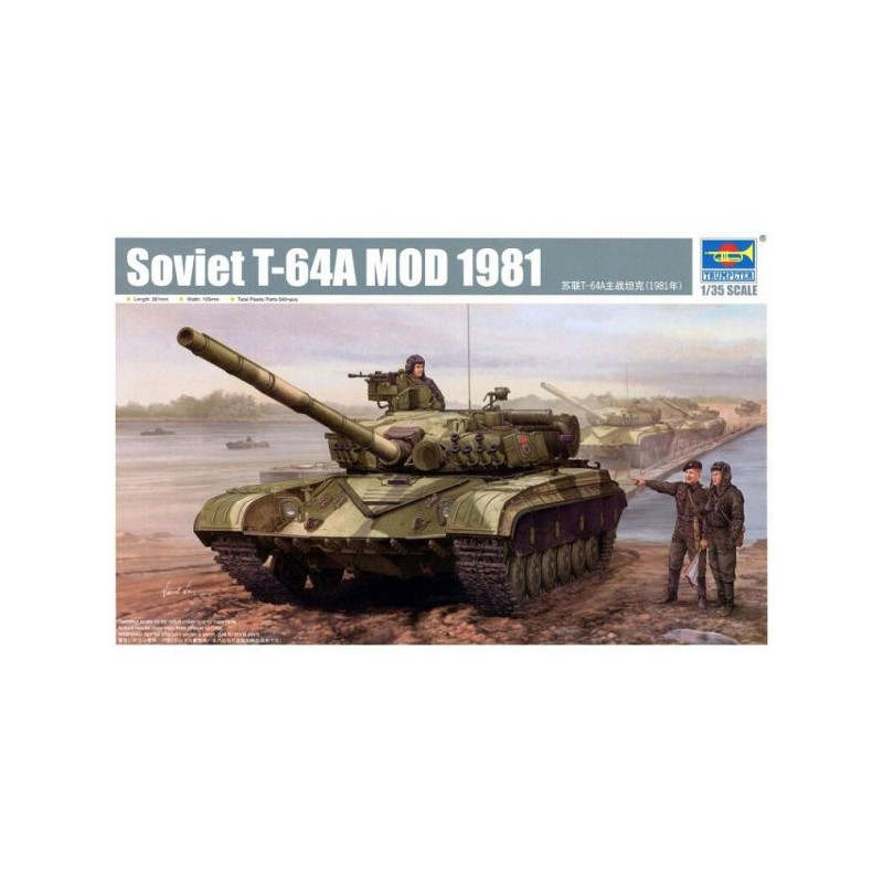 Modell i plast T-64AV modell 1984