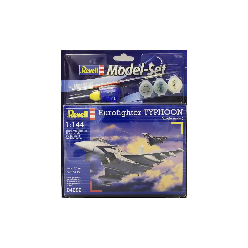 Modell i plast av Eurofighter Typhoon