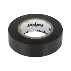 Isolerande klisterremsa REBEL (0,13 mm x 19 mm x 20 yard) svart