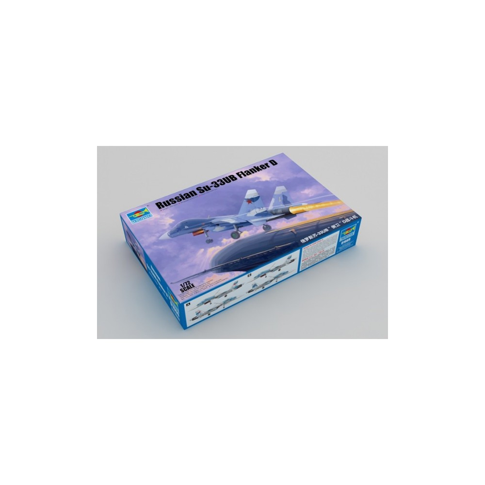Modell i plast av den ryska Su-33U B Flanker D.