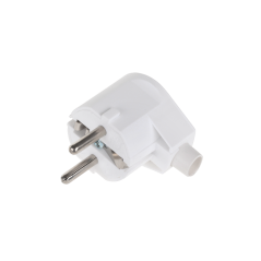 Vinklad jordad stickpropp vit WT-20