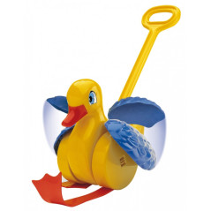 Anka flaxar för att skjuta framåt