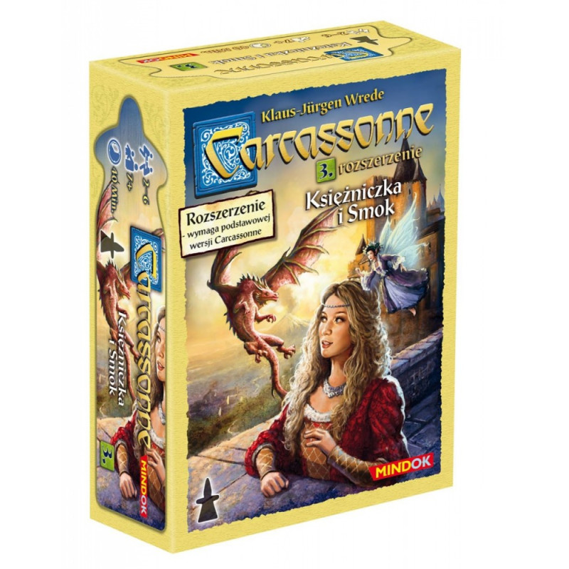 Spelet Carcassonne PL 3. Prinsessan och draken, utgåva 2.
