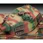 Modell av plast Tiger II med Henschel torn