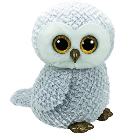 Maskotka Ty Beanie Boos Owlette - vit uggla 42 cm