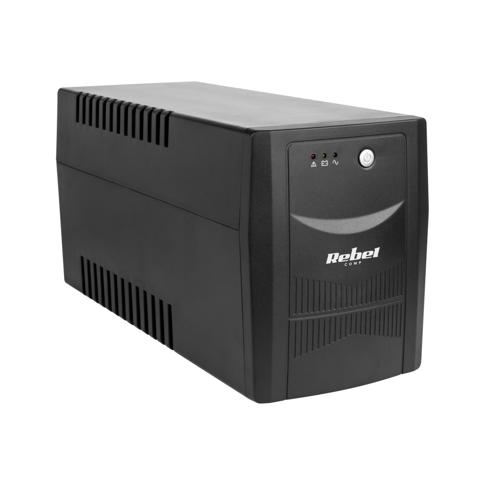 Nödströmsaggregat UPS REBEL modell Micropower 2000 (offline, 2000 VA / 1200 W, 230 V, 50 Hz)