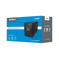 Nödströmsaggregat UPS REBEL modell Micropower 2000 (offline, 2000 VA / 1200 W, 230 V, 50 Hz)